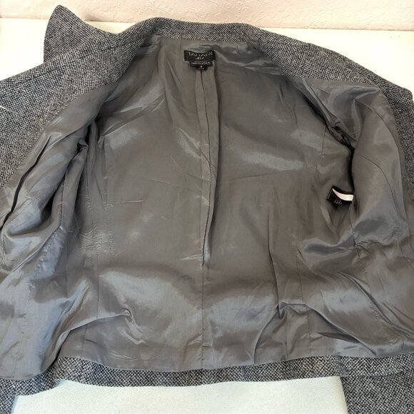 Tahari ASL Blazer Women’s 6 Gray Wool Blend Lined Arthur S. Levine Business Line - Picture 7 of 10